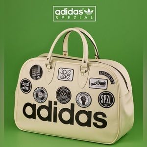 Pre-Owned - Adidas Consortium - SPEZIAL Parbold Appliquéd Faux Leather Tote Bag